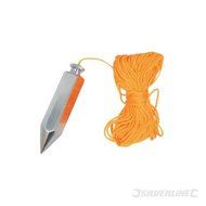 Building Lines Plumb Bob &amp; Line 225g Plumb bob with 18m 18 meter strong nylon line. 115mm body with accurately...