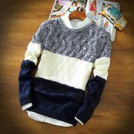 Spritech(TM) Men's Fashion Comfort Knitting Round Neck Pullover Sweater N5