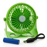 Happy-top 360 Degree Adjustable Wireless USB or 18650 Battery Powered Portable Desk Fan Mini Portable Fan Electric... N14