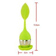 Kaimao Tea Strainer / Tea Infuser Easy to Use and Clean with Silicone Base 6.2(L)x1.8(W)inches---Blue