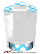 Kearas Polka Dots White And Blue - Decal Style Vinyl Skin fits Keurig K40 Elite Coffee Makers (KEURIG NOT INCLUDED)