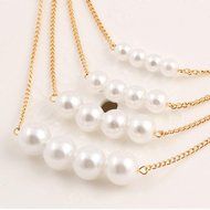 Lisingtool Multilayer Bohemian Size Pearl Necklace