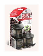 3X Reusable Coffee Pods Handy Gourmet Stainless Steel Mesh Filter Non BPA Kcup Trending Now