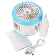 KING DO WAY 4 Mode Table Fans Portable Desktop Rechargeable USB Mini Desk Fans - Misting Cooling Spray Fan - Humidifier... N2