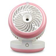 KING DO WAY 4 Mode Table Fans Portable Desktop Rechargeable USB Mini Desk Fans - Misting Cooling Spray Fan - Humidifier... N3