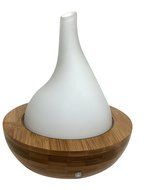Glass and Bamboo Aroma Essential Oil Diffuser and Ultrasonic Cool Mist Humidifier N3