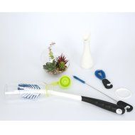 NATIONALMATER Bottle Cleaning Brushes, Cleaning Brush, Cleaner for Narrow Neck Bottles Cups with Hook, Set of 10 N2