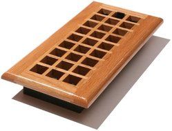 Decor Grates WE414-N Lattice Wood Floor Register Natural Oak, 4-Inch by 14-Inch by Decor Grates