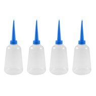 TOOGOO(R) Home Kitchen Blue Plastic Sauce Oil Liquid Squeeze Bottle 250ml 4 Pcs