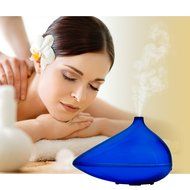 -- BLUE-- ULTRASONIC ESSENTIAL OIL DIFFUSER 5 OIL (5oz) KIT - Gurunanda Lavender ,Breath Easy, Peppermint, Loving... N3