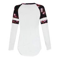 Pullover Blouse, Morecome Women Floral Splice Printing Long Sleeve Round Neck Topss