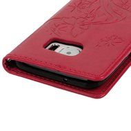 (Not for S7) S7 Edge Case,Galaxy S7 Edge Case - Badalink Embossed Butterflies Wallet Flip Cover with Bling Diamonds... N9
