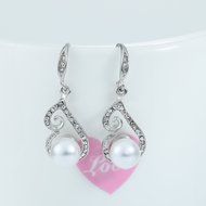 Morenitor(TM) Jewelry Set Gold Plated Pearl Pendant Necklace Dangle Earring Stud Set. N20