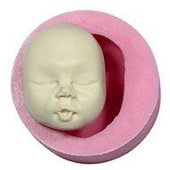 Sher Silicone Mould Baby&iexcl;&macr;S FACE Sugarcraft Cake Decorating Fondant Fimo Mold