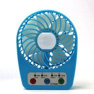 Mini Table Fan, Findway 4 Speeds Portable Handheld Rechargeable Desktop Fan with Timing Setting Fuction (Black) N6