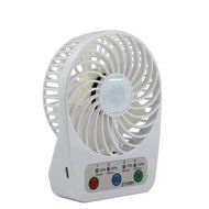 Mini Table Fan, Findway 4 Speeds Portable Handheld Rechargeable Desktop Fan with Timing Setting Fuction (Black) N8