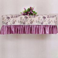 UAI-Rose Hall, cotton fabric lace hook cover air conditioner cover,Pink