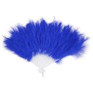 Beauty Clubs Wedding Hand Fancy Dress Costume Dance Feather Fan (Black) N2