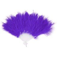 Beauty Clubs Wedding Hand Fancy Dress Costume Dance Feather Fan (Black) N4