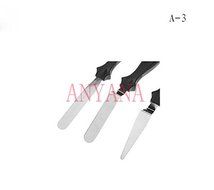 Anyana 3x Angled Straight Spatula Blade Icing Cream Spread Fondant Cake Decor Knife Kit N2