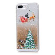 Badalink iPhone 7 Plus Case (5.5") Christmas Tree Liquid Case Clear Hard PC Case Bling Shiny Glitter Liquid Flowing... N20