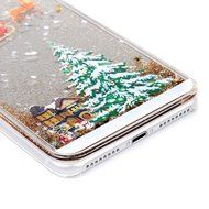 Badalink iPhone 7 Plus Case (5.5") Christmas Tree Liquid Case Clear Hard PC Case Bling Shiny Glitter Liquid Flowing... N21