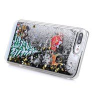 Badalink iPhone 7 Plus Case (5.5") Christmas Tree Liquid Case Clear Hard PC Case Bling Shiny Glitter Liquid Flowing... N22