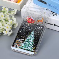 Badalink iPhone 7 Plus Case (5.5") Christmas Tree Liquid Case Clear Hard PC Case Bling Shiny Glitter Liquid Flowing... N23