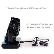BeneU 12V 360 Degree Rotation Adjustable Dual Head Car Auto Cooling Air Fan