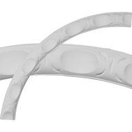 28 1/2OD x 25ID x 1 3/4W x 3/4P Orrington Ceiling Ring (1/4 of complete circle) by Wholesale Millwork