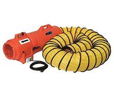 Euramco Safety 8" Portable Ventilation Fan, 1/3 Hp, 980 Cfm N3