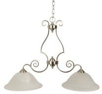 Craftmade 7136BN2 Island Pendants with Frosted Glass Shades, Brushed Nickel by Craftmade