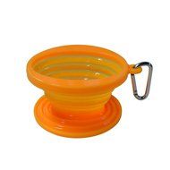 JSS Silicone Coffee Filter Dripper, Food Grade Collapsible Coffee Filter cone with Free Hook (Black) N10