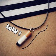 Women Lady Harajuku retro Cigarette Pendant Choker Punk Novelty Necklace New
