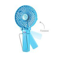 Dealpeak Mini Rechargeable Foldable USB Handheld Fan Fast Cooling Fan Cooler (pink) N26