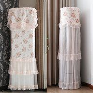 UAI-Lace Cabinet hood romantic lace flounces about vertical air conditioner cover round Cabinet hood,b,1
