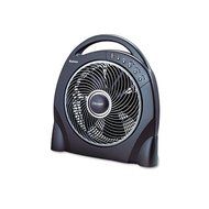 Holmes 12 inch Oscillating Floor Fan w/Remote, Breeze Modes, 8hr Timer