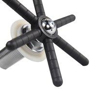 YBB Professional Cup Washing Machine Table Glass Rinser Copper Plating + Plastic Rod for Household/Bar Coffee...