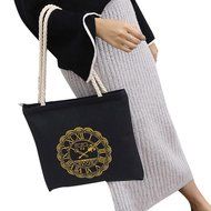 AutumnFall Fashion Cute Printing Women Girls Canvas Bags Shoulder Bag Casual Handbag (Gray) N15