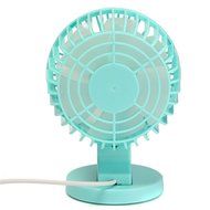 Double-vane, 2-Speed, Portable Mini USB Desk Fan Ultra-quiet Adjustable ABS Electric Creative Fan for Home Office... N7