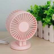 Double-vane, 2-Speed, Portable Mini USB Desk Fan Ultra-quiet Adjustable ABS Electric Creative Fan for Home Office... N8