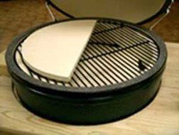 Big Green Egg Half Moon Baking Stones for Large Egg HMBSL