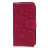 Galaxy S6 Case,Samsung Galaxy S6 Case - Wallet Flip Stand Case Embossed Plants PU Leather Case Shockproof Soft... N14