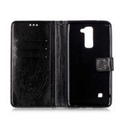 LG Stylus 2 Case,LG G Stylo 2 Case,PHEZEN Bling Rhinestone Diamond Embossed Flower Butterfly PU Leather Wallet... N4