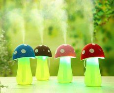 Happy-top&reg; USB Portable Mini 200ml Ultrasonic Humidifier Mushrooms Humidifier Purifier with LED Lighting for Home... N17