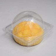 100 PCS Clear Large-Size Cupcake Muffin Boxes 4-Sided Closure + 100 PCS Cupcake Liners Gift