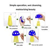 Happy-top&reg; USB Portable Mini 200ml Ultrasonic Humidifier Mushrooms Humidifier Purifier with LED Lighting for Home... N19