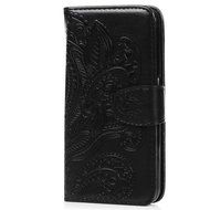 Galaxy S6 Case,Samsung Galaxy S6 Case - Wallet Flip Stand Case Embossed Plants PU Leather Case Shockproof Soft... N19