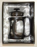 Groovy Peppers, French Coffee Press, Heat-proof Glass &amp; plastic, 27ounce (6 cups) Black N2