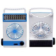 Solar Power Rechargeable 4 Blade Vent Fan Cooling for Home Office Car Camping N7